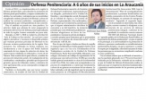 El defensor penal p&uacute;blico Juan Pablo Alday en publicaci&oacute;n de diario Malleco 7