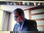 La comisi&oacute;n durante su trabajo virtual con la comparecencia de defensores penitenciarios del Biob&iacute;o