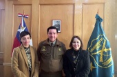 La Defensora Regional fue acompa&ntilde;ada por la Jefa de Estudios en la cita con el Jefe de la IV Zona de Carabineros