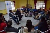 Un extenso encuentro sostuvieron Jorge Moraga e Israel Villavicencio con l&iacute;deres de opini&oacute;n de Puerto Ays&eacute;n