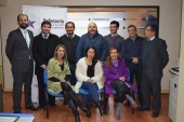 El defensor regional, Jos&eacute; Luis Craig, junto a directivos regionales de la DPP y los equipos de los nuevos defensores penitenciarios del Maule.