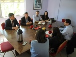 Equipo de la Defensor&iacute;a reunido con directivos  del CIP CRC de Coronel, para buscar alternativas de soluci&oacute;n a la crisis que vive el recinto. 