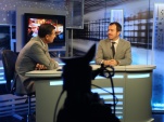 El Defensor Regional de Arica y Parinacota, Claudio G&aacute;lvez Giordano, en el noticiero de televisi&oacute;n Arica Informa en Aricatv.