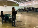 Defensores penitenciarios reunidos con internos del penal de Alto Hospicio.