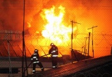 Esta madrugada se declar&oacute; un incendio en la c&aacute;rcel de Quillota (fotograf&iacute;a Emol) 