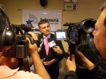 El Defensor Regional de Tarapac&aacute;, Marco Montero Cid, respondiendo a la prensa respecto a las caracter&iacute;sticas del Proyecto Inocentes.