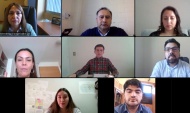 El equipo regional y los estudiantes de derecho se reunieron a trev&eacute;s de la plataforma cisco webex.