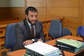 Defensor Penal Juvenil Luis Acu&ntilde;a Tapia en audiencia en Tribunales de Garant&iacute;a de Temuco