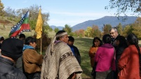 En el encuentro participaron los lonkos Manuel Reinahuel y Genaro Painepe y  werkenes del Parlamento Koz Koz y  del sector Tranguil  