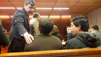Defensor Rodrigo Barrera explica los pasos a seguir a Mario V&aacute;squez y Roque Quintanilla tras conocer condena por el caso Robo del Siglo