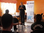 Sergio Zenteno, Jefe de Estudios de la Regional imparti&oacute; la charla de defensa penitenciaria a gendarmes del Centro de reclusi&oacute;n de la ciudad de Arica