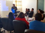 El defensor juvenil, &Aacute;ngel Guerrero da a conocer la Ley de Responsabilidad Penal Adolescente a profesionales de Gendarmer&iacute;a de Chile.