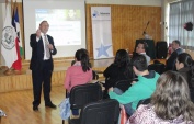 El Defensor Regional dio inicio a la charla en a Universidad Santo Tom&aacute;s. 