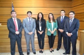 Equipo DPP y Juez.  De izq. a der: Eugenio Saez, Javier Bascur, B&aacute;rbara Katz, Mar&iacute;a Paz Sandoval, Luis Acu&ntilde;a y Mario Quezada