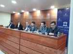 Cristian Cajas, Jefe Regional (S) de Estudios, fue uno de los presentadores de unimportante texto para la justicia juvenil.