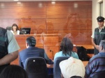 Masiva fue la audiencia de control de detenci&oacute;n de los dos adultos mayores sospechosos de la muerte de dos carabineros en el altiplano.