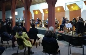 El Defensor Regional junto a las autoridades de cultura disfrutaron de la muestra del trabajo de la orquesta regional