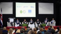 El Defensor Nacional Andr&eacute;s Mahnke durante su participaci&oacute;n en EUROsocial. 