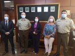 La Defensora Regional acomp&ntilde;adad del Jefe de la Zona Este de Carabineros visualizaron las &aacute;reas de cooperaci&oacute;n interinstitucional
