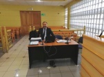 (Foto de archivo) El defensor local jefe de Copiap&oacute;, &Aacute;ngel Guerrero, en el tribunal de garant&iacute;a de la capital regional.