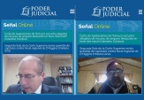 Defensor Regional Renato Gonz&aacute;lez y &Ntilde;izol Lonco Jos&eacute; Quidel ante los magistrados de la Corte de Apelaciones de Temuco