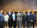 Fernando Alliende (quinto de izquierda a derecha) con su equipo de la Unidad de Estudios que trabaja en mejorar la situaci&oacute;n de los inimputables.