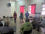 El equipo penitenciario del Biob&iacute;o durante su encuentro con los privados de libertad m&aacute;s vulnerables de la c&aacute;rcel de Yumbel