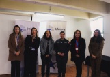 La Defensora Metropolitana Norte, Daniela B&aacute;ez junto a la Seremi de justicia Ximena pulgar y la alcaide Patricia Sep&uacute;lveda