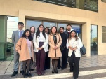 En la imagen, parte del primer grupo de estudiantes de derecho de la UCN que particip&oacute; en esta iniciativa.