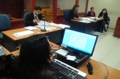 Defensora, fiscal y una dupla psicosocial forman parte de los intervinientes en este tribunal.