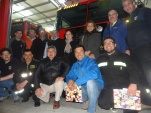 Los bomberos recibieron dipticos informativos de la Defensor&iacute;a y del Proyecto Inocentes. 