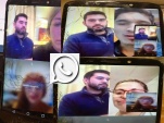  Im&aacute;genes de las atenciones mediante videollamadas por WhatsApp.