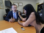 Defensor Regional de Arica y Parinacota, Claudio G&aacute;lvez Giordano, en entrevista junto a Diario La Estrella de Arica