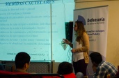 La defensora Constanza Mu&ntilde;oz estuvo a cargo de la charla en el Centro de Internaci&oacute;n Provisoria