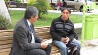 En la plaza de Rengo se dieron cita el nuevo Lonko de la regi&oacute;n de O'Higgins y el Jefe de la Unidad de Estudios de O'Higgins