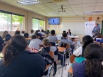 Alumnos estuvieron atentos a los contenidos de la ley penal juvenil