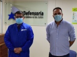 : El Defensor Regional de Tarapac&aacute; y el dirigente venezolano. 