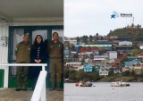 Entre las actividades desarrolladas, la defensora penal se reuni&oacute; con Carabineros del ret&eacute;n de Melinka.