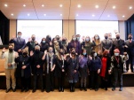 Los directivos y representantes de los distintos servicios sectoriales junto a la ministra de Justicia y Derechos Humanos, Marcela R&iacute;os.