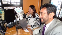 La Defensora junto al seremi de justicia en entrevista radial 