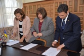 Gustava Aguilar, Defensora regional, Mar&iacute;a Isabel San Mart&iacute;&shy;n, presidenta de la Corte de Apelaciones y Eugenio Campos fiscal regional