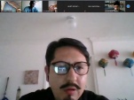 El defensor Klaus Bremer en la videoconferencia sobre los derechos de los migrantes ante la Justicia Penal.