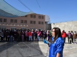 La Jefa de Estudios de la DPP Tarapac&aacute; expone ante un grupo de internas. 
