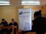La charla y el di&aacute;logo posterior se realizaron en la sede social de la comunidad, en la localidad de San Pablo.