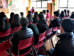 Las y los alumnos de octavo b&aacute;sico se mostraron muy interesados en el tema y plantearon diversas inquietudes.