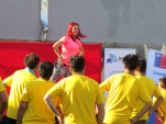 Con clase de zumba parti&oacute; la Primera Corrida del Colegio Antuhu&eacute;, del Cip Crc de O'Higgins
