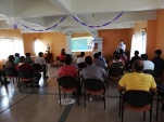 Una de las charlas dictadas antes del inicio de la pandemia por COVID-19