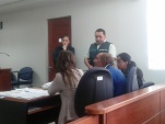 La defensora durante la audiencia de control de detenci&oacute;n realizada en Puerto Montt. 